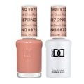 Daisy DND Gel Polish Set – Glass Peach #887 Gel + Lacquer Duo, 0.5 fl oz each