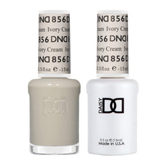 Daisy DND Ivory Cream 856 gel bottle closeup showing a creamy sheer finish.