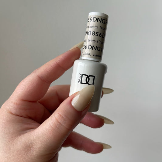 Daisy DND Ivory Cream 856 swatches display smooth buildable coverage.