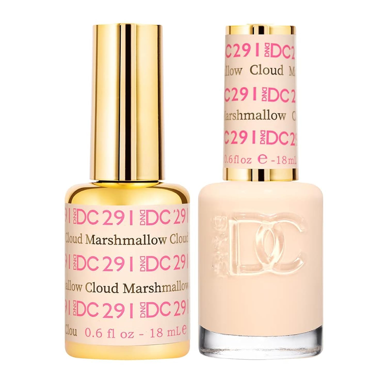Daisy DND Marshmallow Cloud gel polish bottle for a creamy milky white finish