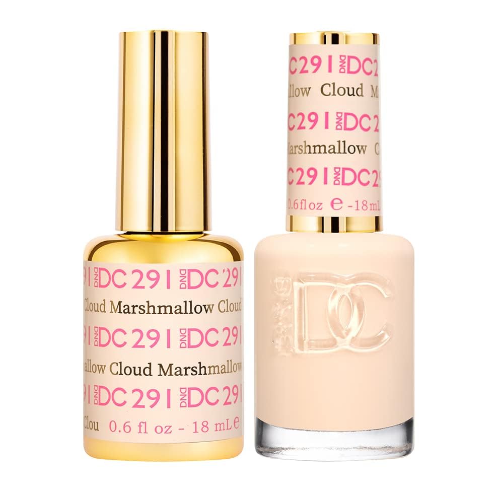 Daisy DND Marshmallow Cloud lacquer swatch showing beige nude shade