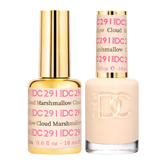 Daisy DND Marshmallow Cloud lacquer swatch showing beige nude shade