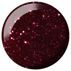 Daisy DND Metallica Plum lacquer bottle for a chip-free, glossy finish.