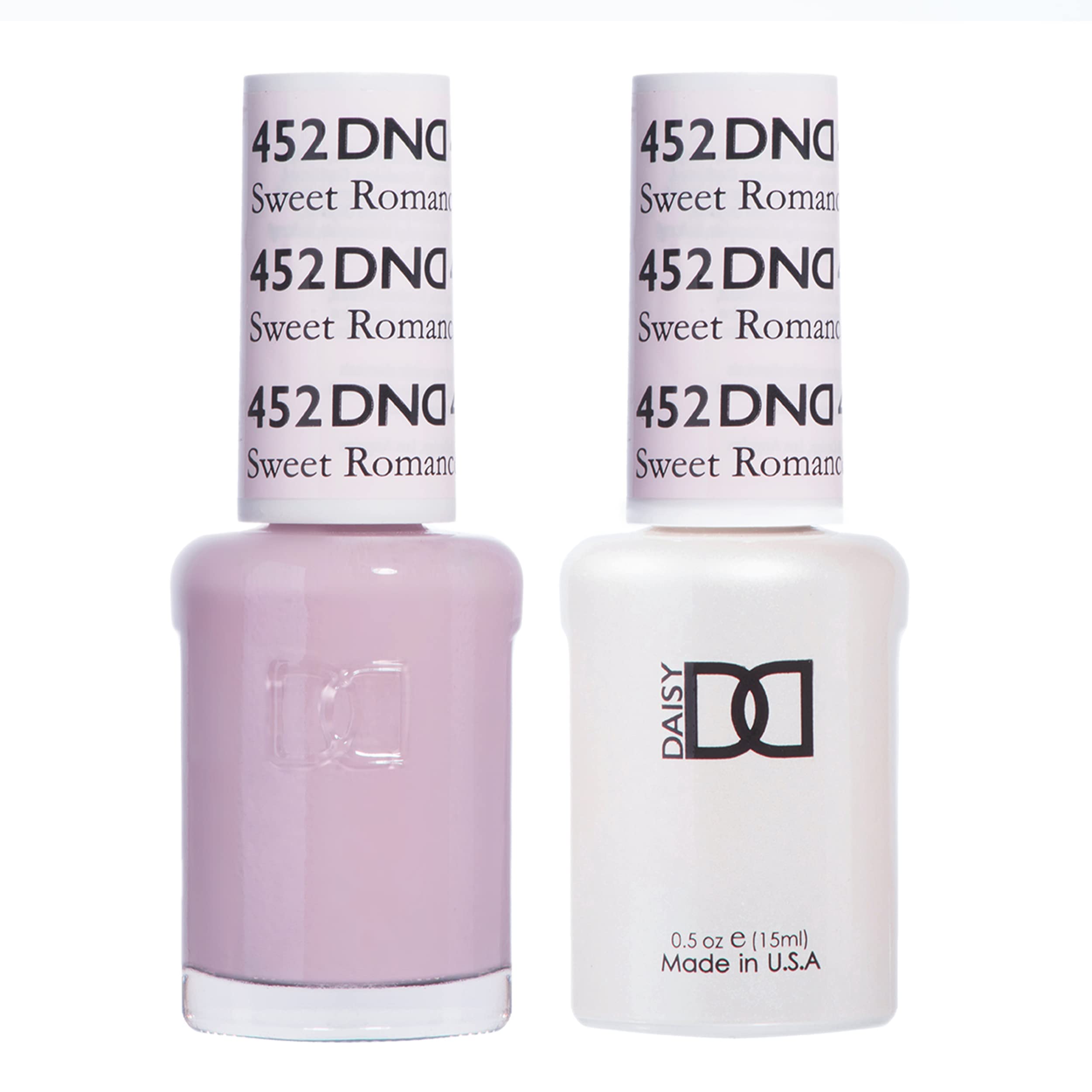 DAISY DND Sweet Romance gel polish swatch in soft rosy brown with glossy shine.
