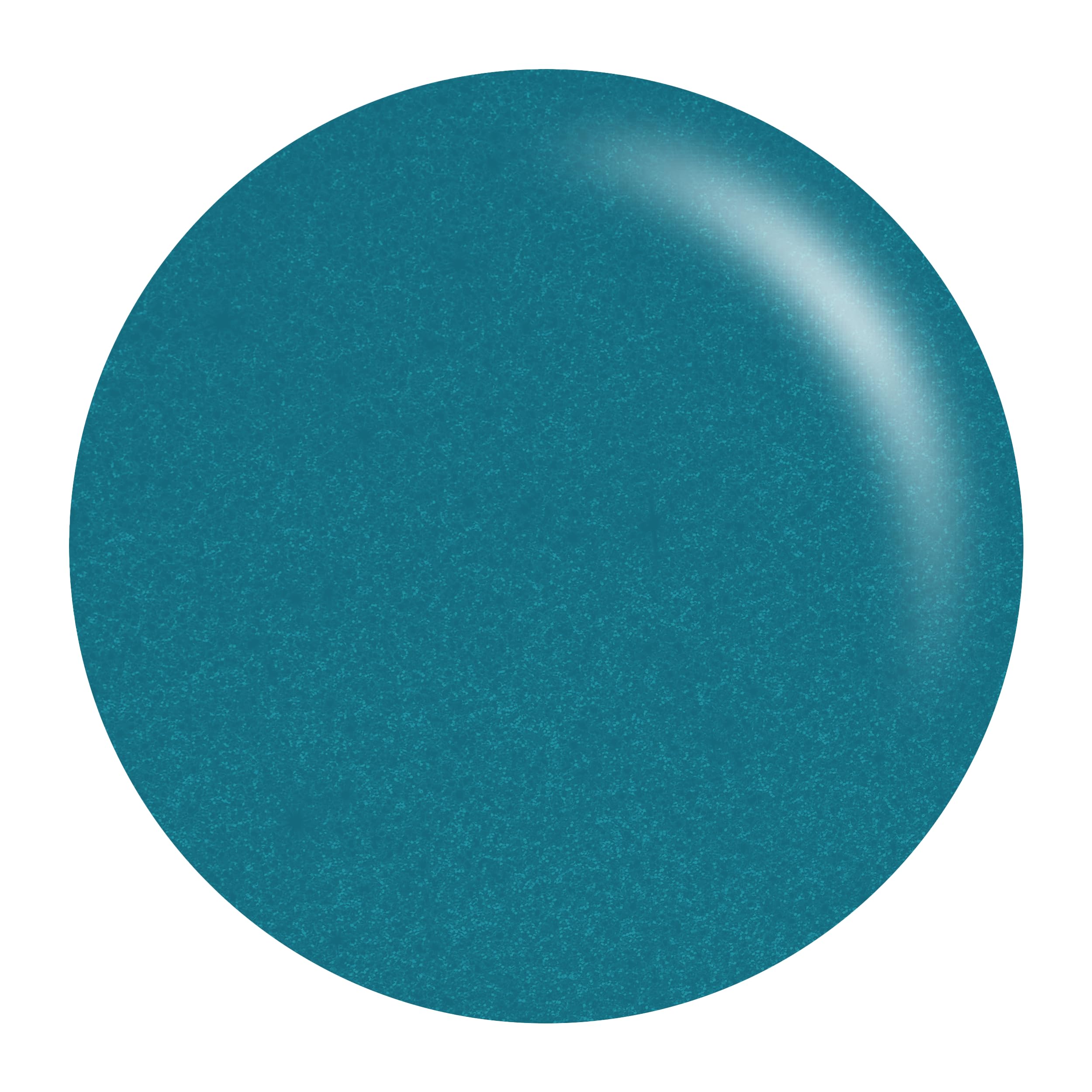 DAISY DND Teal Deal 664 lacquer bottle cleanly pairs with gel for coordinated manicures