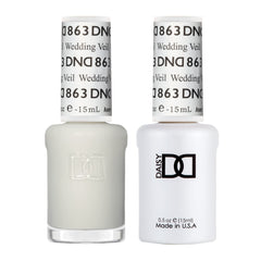 DAISY DND Wedding Veil 863 duo pack shown for coordinated gel polish and lacquer finish.