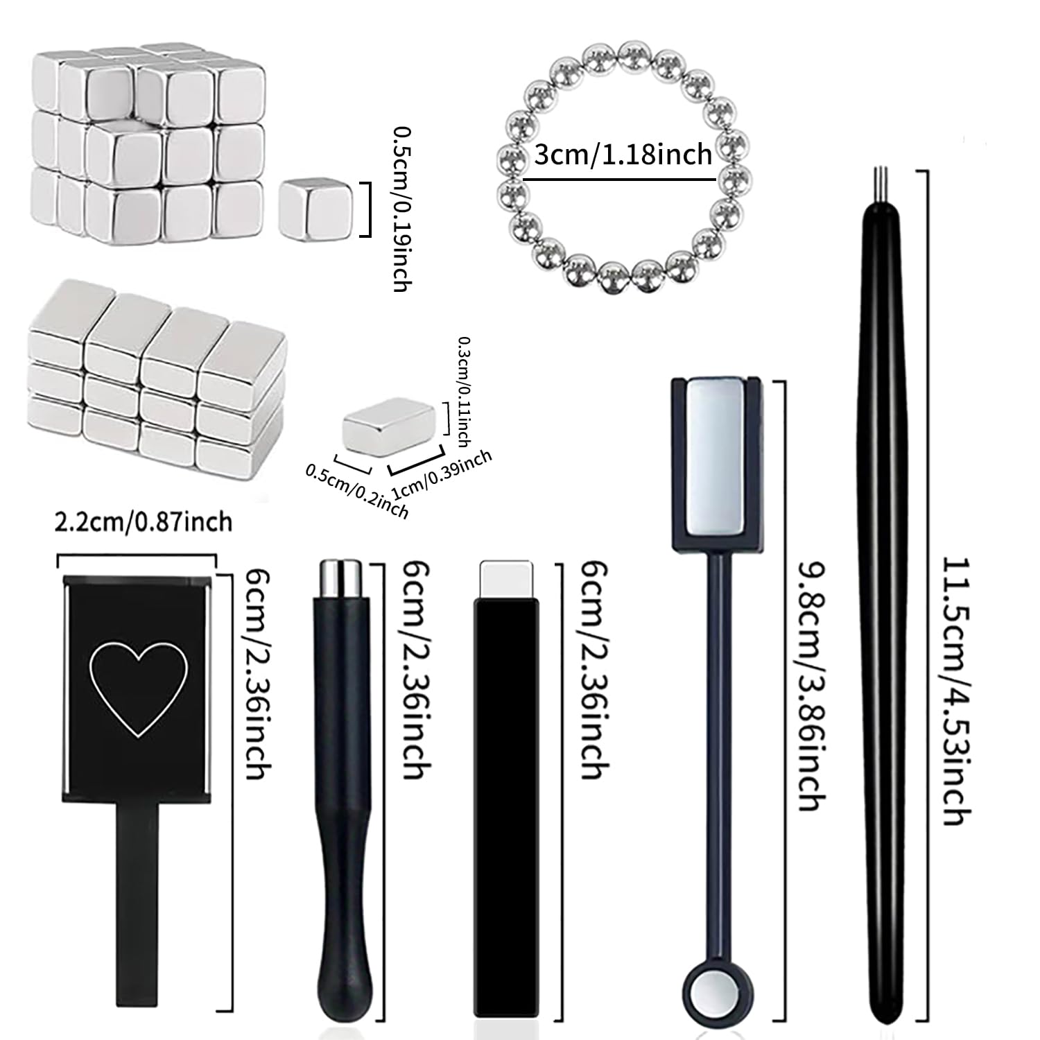 DAIXIANGER magnetic nail templates for versatile cat-eye designs