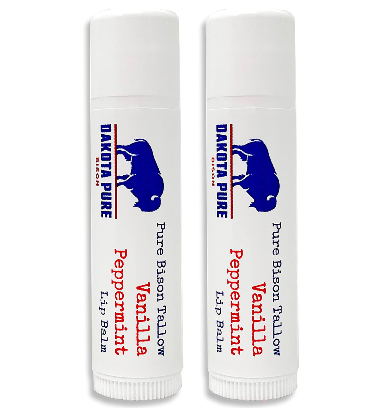 Dakota Pure Bison Tallow Balm set of 2 packaging shot, smooth daily lip care.