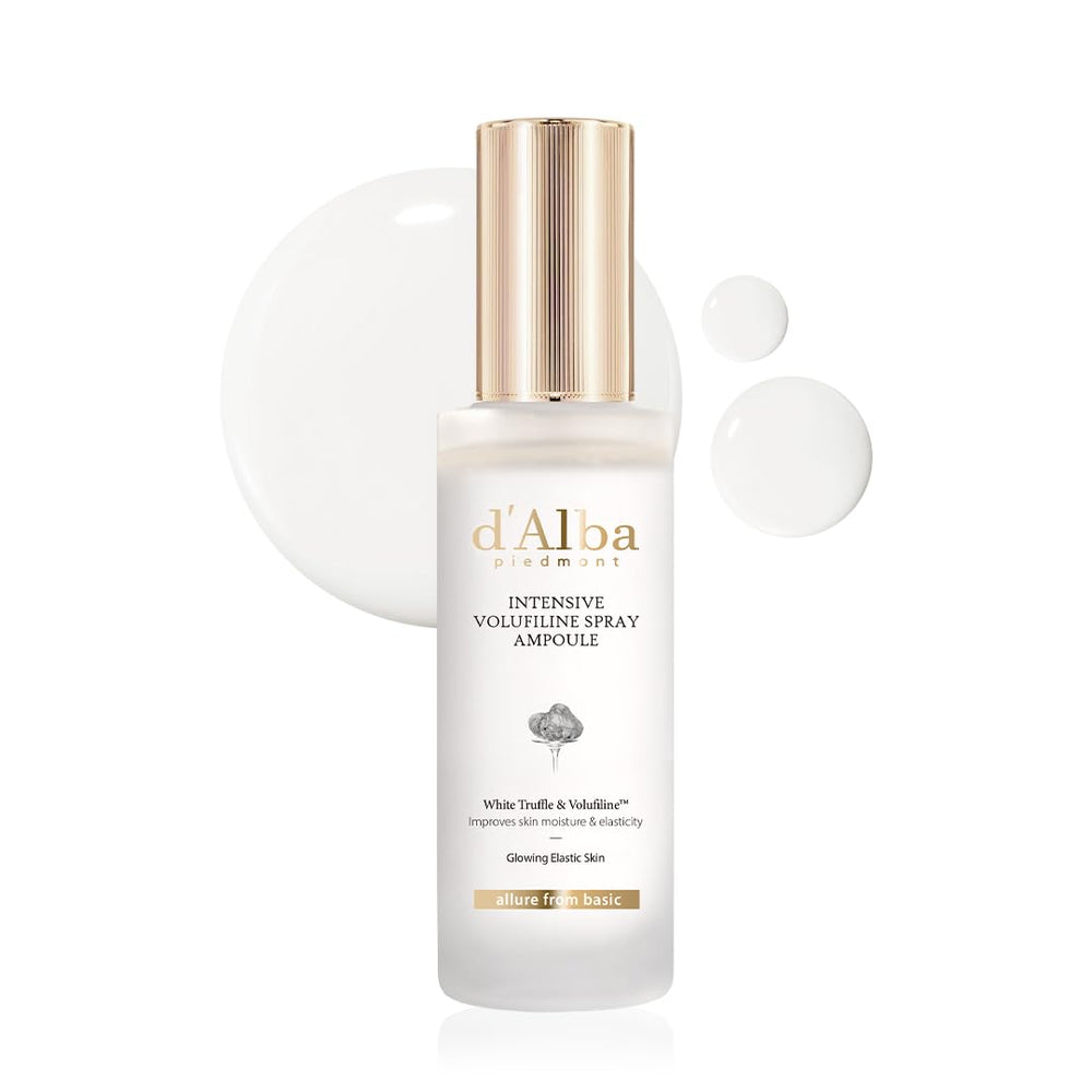 d'alba Piedmont Intensive vegan Volufiline spray ampoule bottle for easy hydration and elasticity