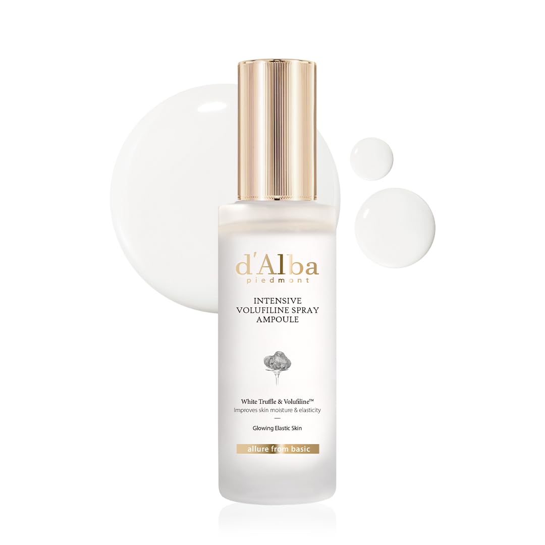 d'alba Piedmont Intensive vegan Volufiline spray ampoule bottle for easy hydration and elasticity