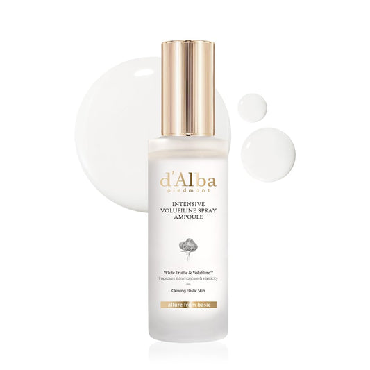 d'alba Piedmont Intensive vegan Volufiline spray ampoule bottle for easy hydration and elasticity