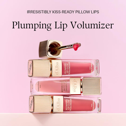 d'alba Piedmont Lip Glow Mood Volumizer applies smoothly for a subtle pink sheen.