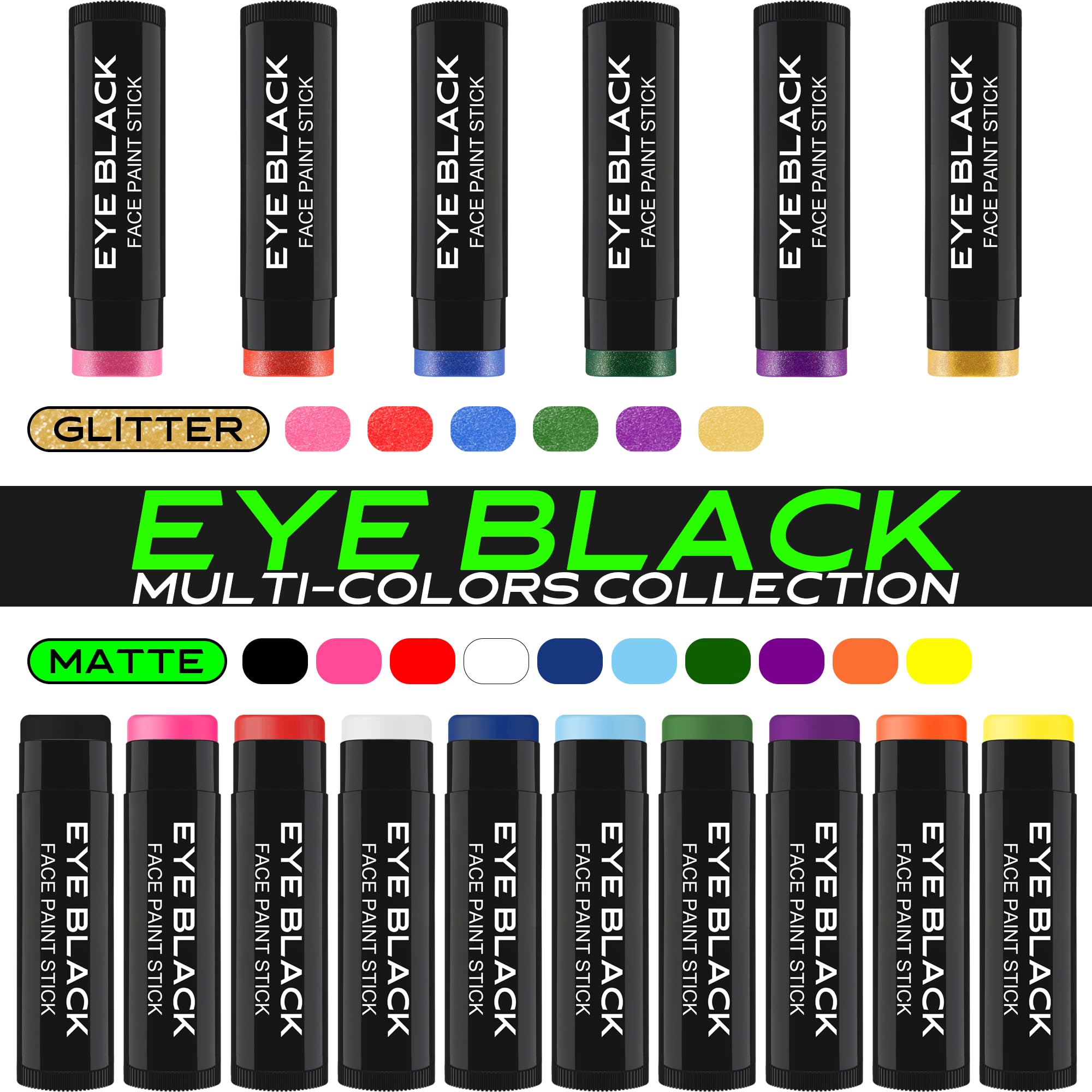 DALVGFN eye black stick anti-glare visibility for brighter field play