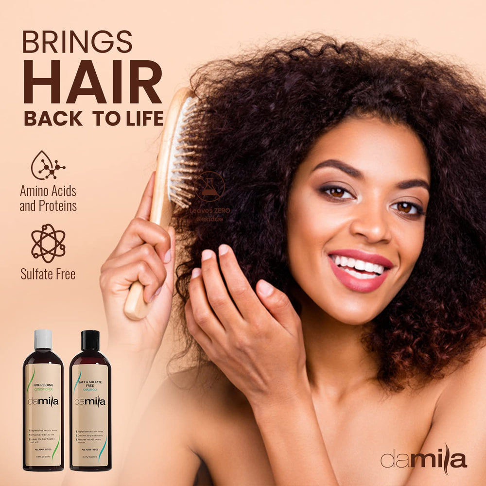 Damila curly-definition closeup showing enhanced bounce and softness.