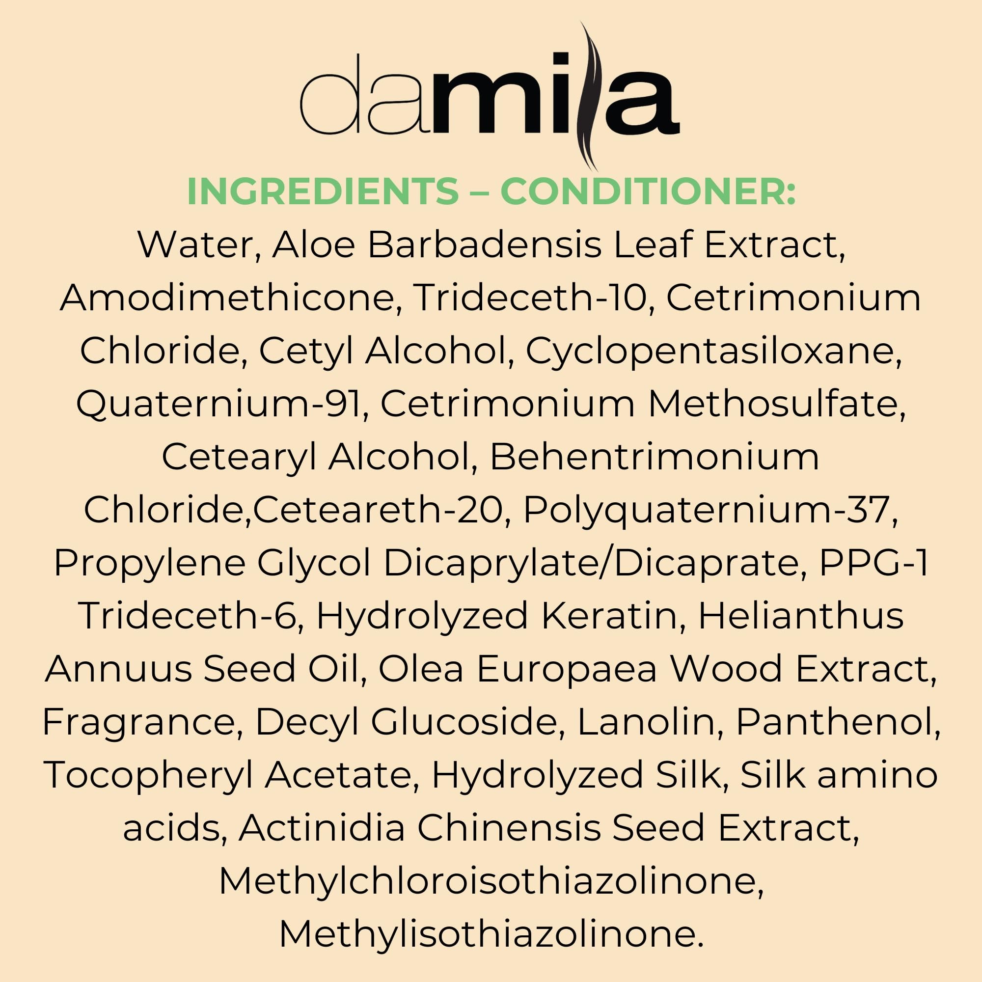Damila daily-use hair care routine bottle ready for daily wash