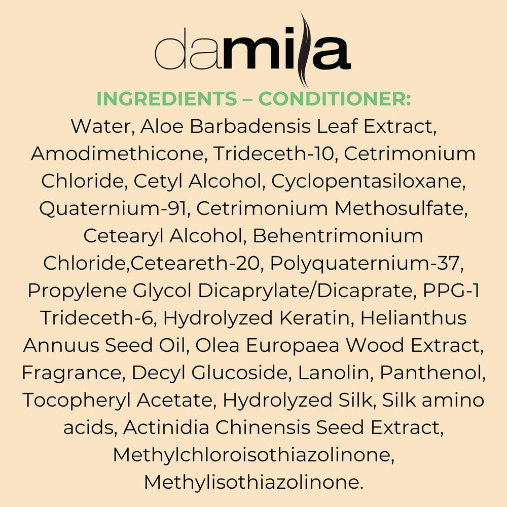 Damila daily-use hair care routine bottle ready for daily wash