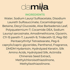 Damila shampoo hair care routine entry point suggests daily refresh and shine.