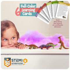 Dan&Darci Dino Egg Bath Bombs six eggs offer variety for paleontology fans