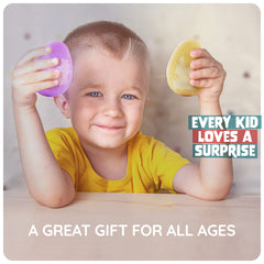 Dan&Darci Dino Egg Bath Bombs fizz in tub with kid-friendly ingredients