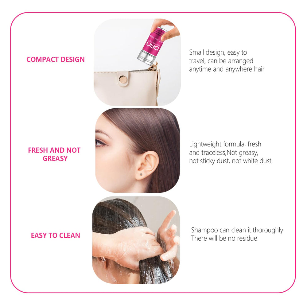 DAN Technology Hair Wax Stick delivers non-greasy hold for all-day control.