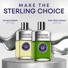 Dana British Sterling Aftershave on morning grooming setup for daily use.