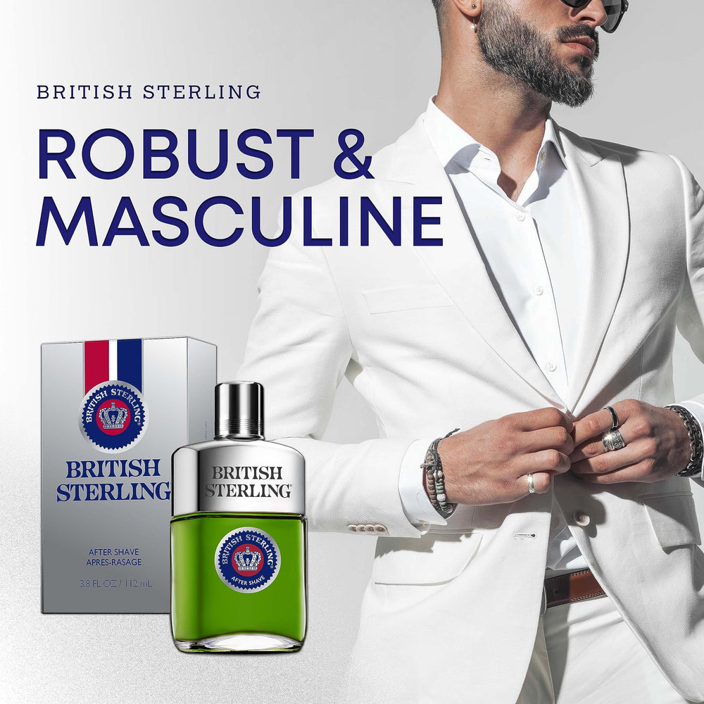 Dana British Sterling Aftershave packaging box showcasing elegant branding.