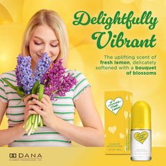Lifestyle shot featuring Dana Love's Fresh Lemon on a sunny day for freshness