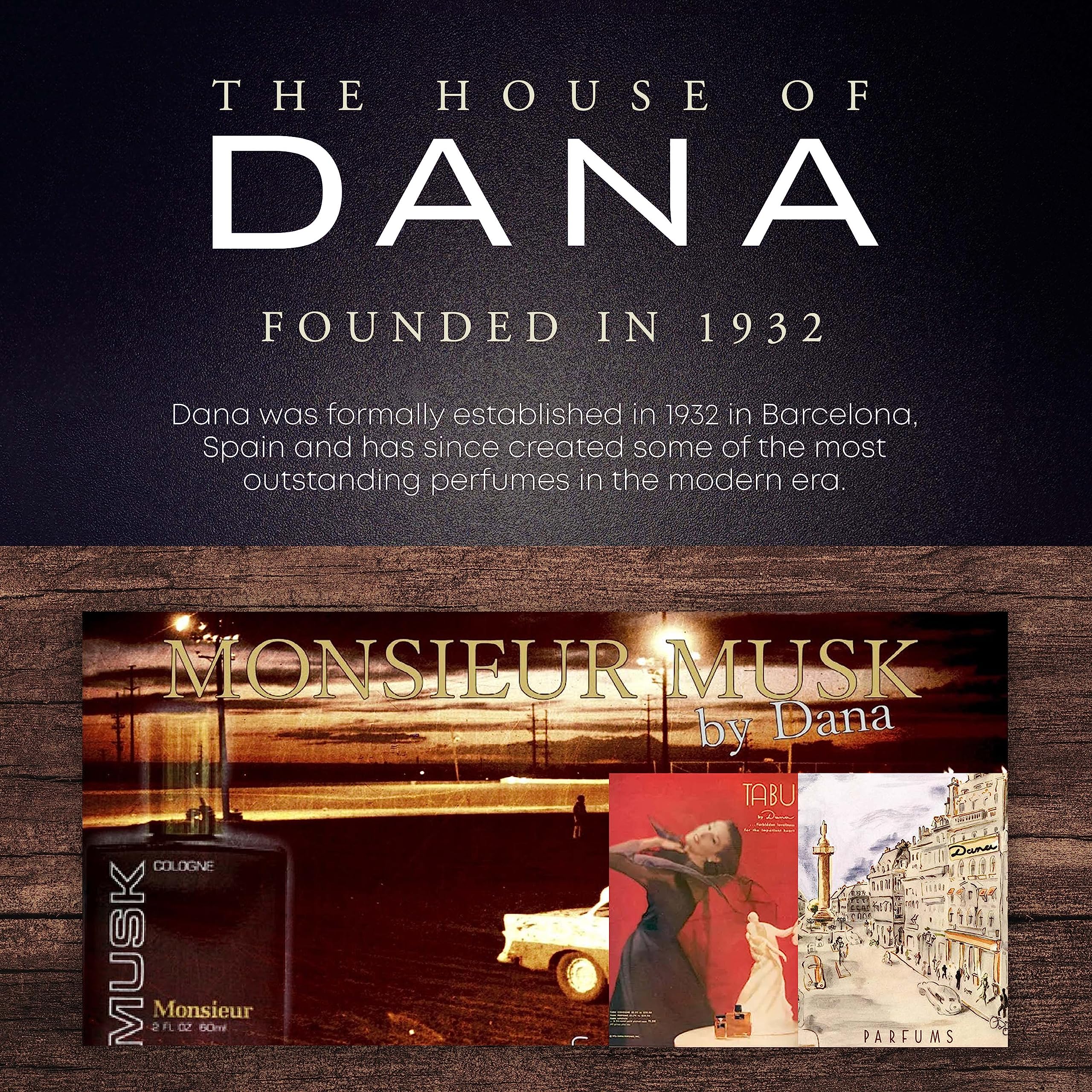Dana Monsieur Musk gift-ready bottle suitable for romantic occasions