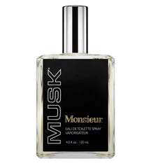 Dana Monsieur Musk for Men bottle cap, long-lasting scent for evening wear.