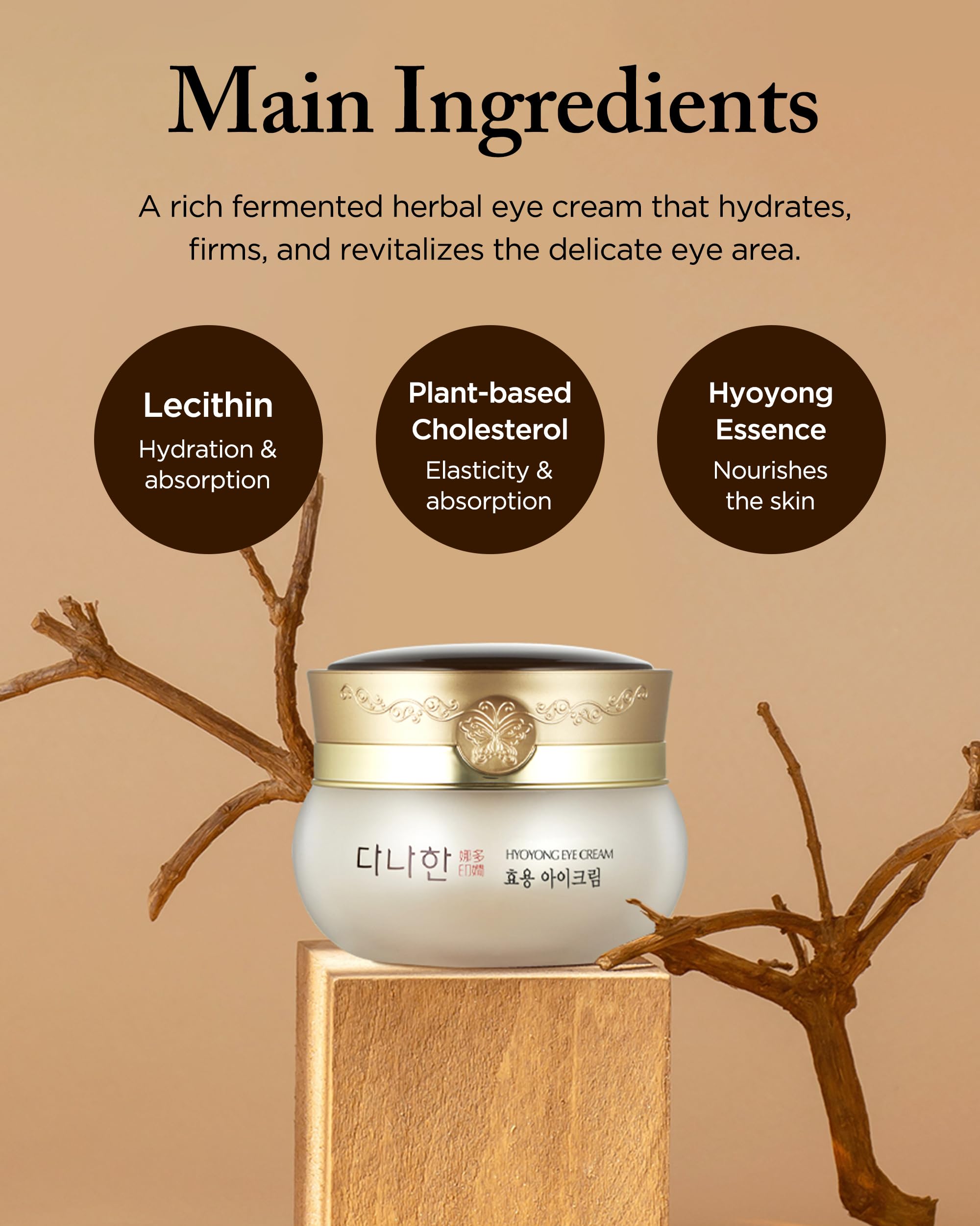 Danahan Hyoyong cream texture close-up showing non-greasy, luxurious feel.