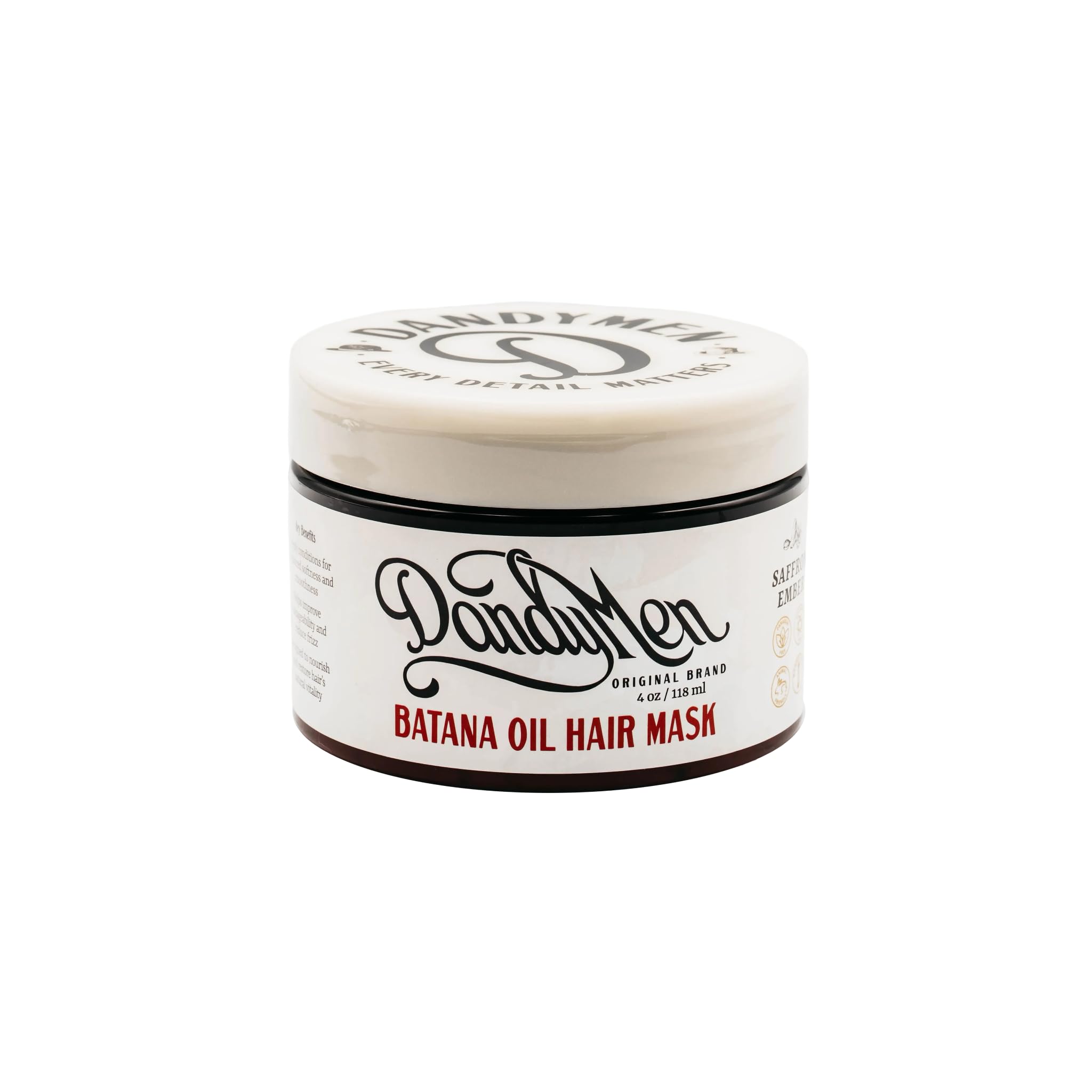 DandyMen Batana Oil Hair Mask jar with rich weekly repair formula for dry hair.