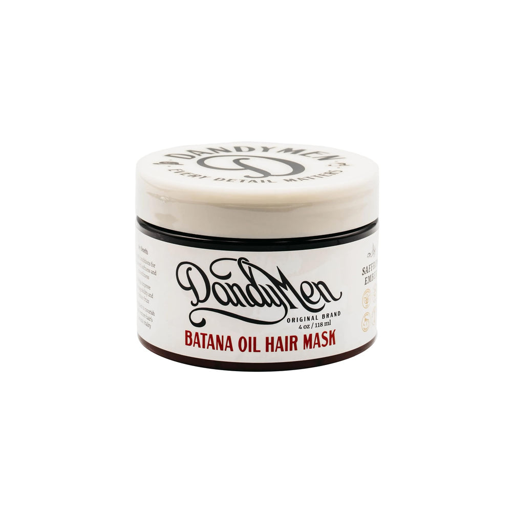 DandyMen Batana Oil Hair Mask jar with rich weekly repair formula for dry hair.