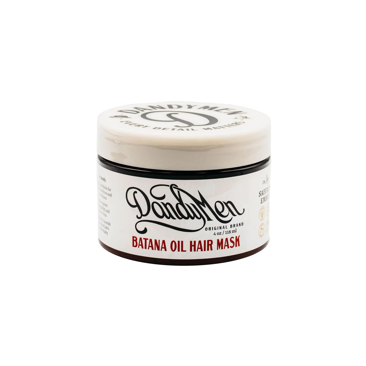 DandyMen Batana Oil Hair Mask jar with rich weekly repair formula for dry hair.
