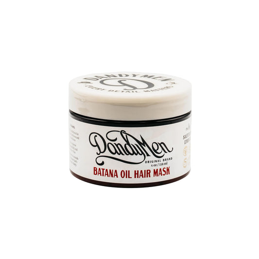 DandyMen Batana Oil Hair Mask jar with rich weekly repair formula for dry hair.