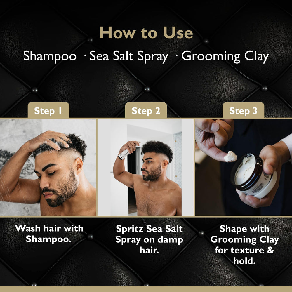 Obsidian Cardamom-scented packaging signals premium grooming ritual