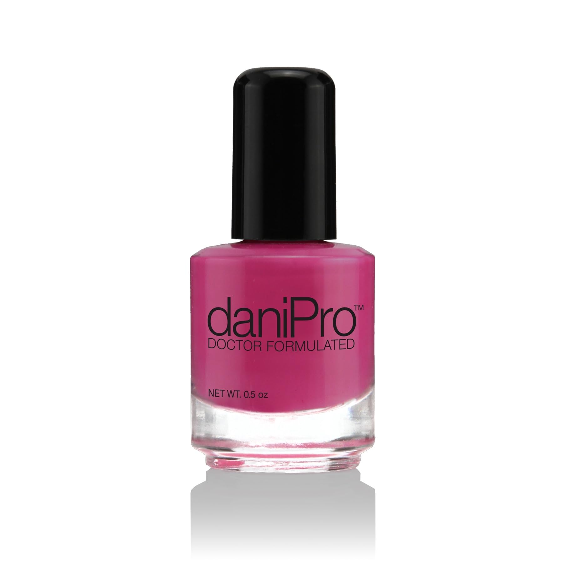 daniPro Lovely Lady nail polish bottle shows rich, long-lasting color.