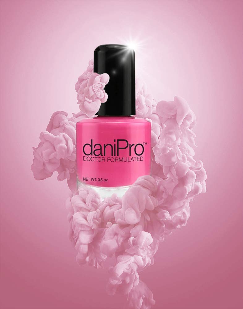 DaniPro chip-resistant polish finish on a manicured nail