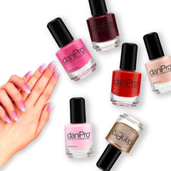 DaniPro fast-drying swatches show quick wear with no smudges