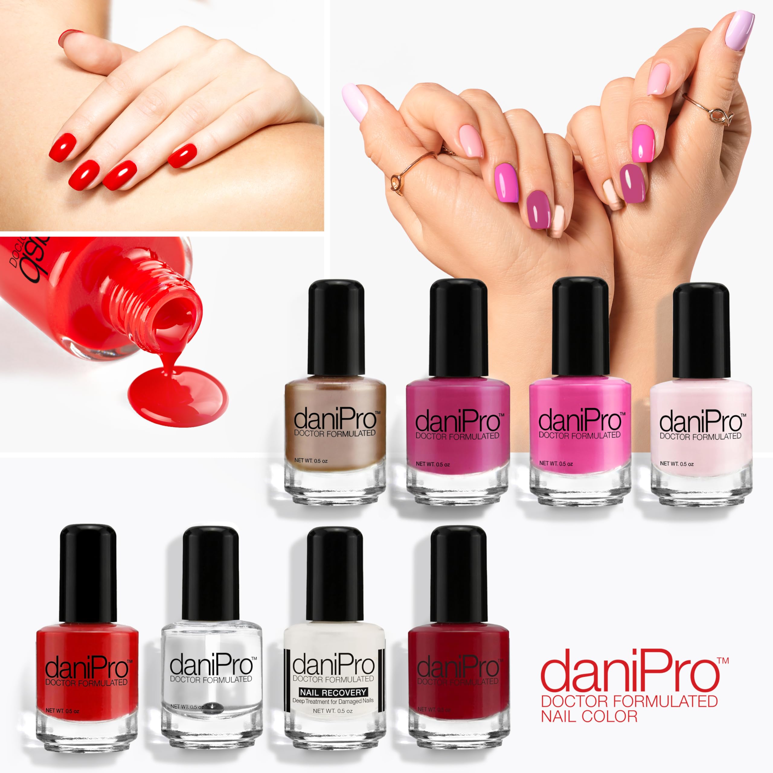 at-home manicure using daniPro First Kiss for salon-like look