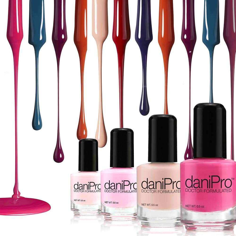 DaniPro undecylenic acid infused nail polish on surface