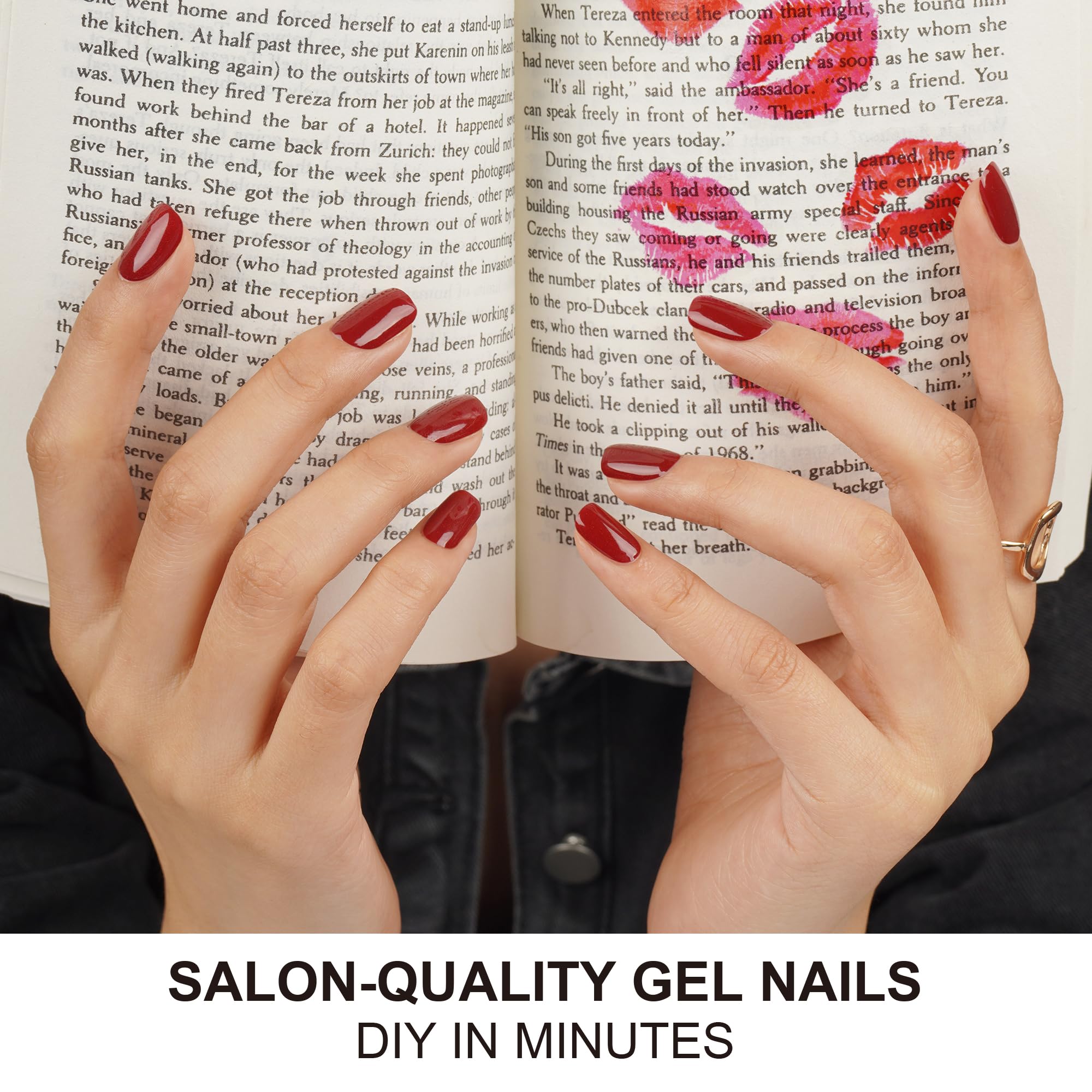 DANNI & TONI cat-eye nail wrap close-up showing glossy finish