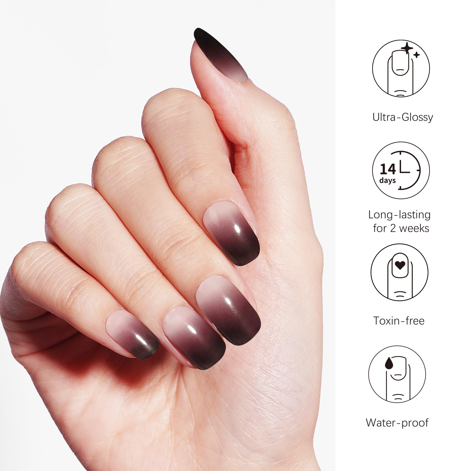 DANNI & TONI easy-application gel wraps for fast, at-home nail art.