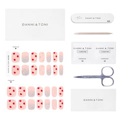 DANNI & TONI gloss-finish nail wraps for a glossy, long-lasting look