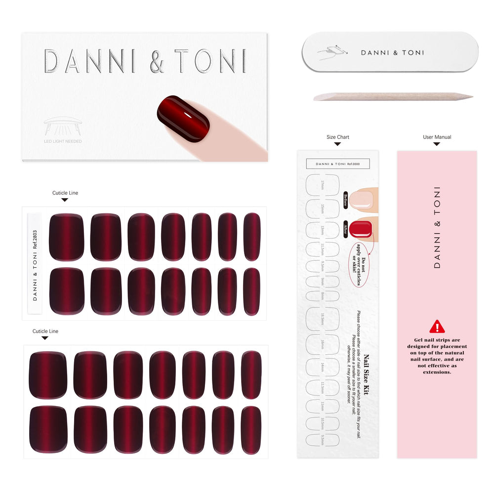DANNI & TONI no drying time gel wraps for quick beauty wins.