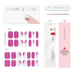 Various sizes of DANNI & TONI wraps ready to fit nails