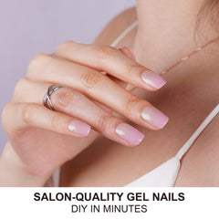 Lilac-sheen glitter ombre finish captured on DANNI AND TONI strips.