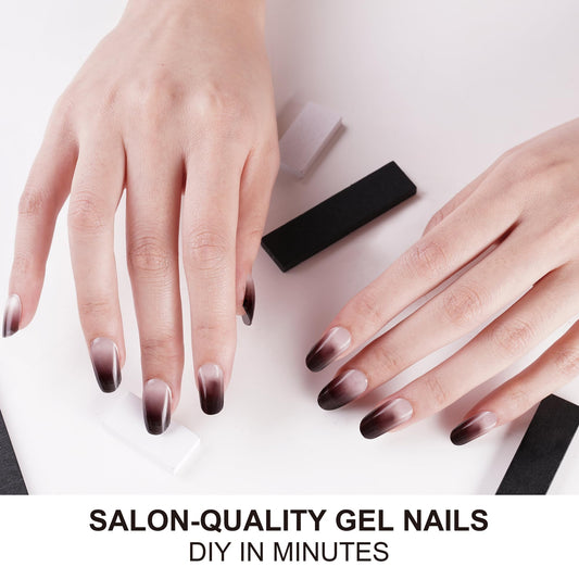 DANNI & TONI semi-cured nail wraps 28-sticker pack for quick at-home manicures.