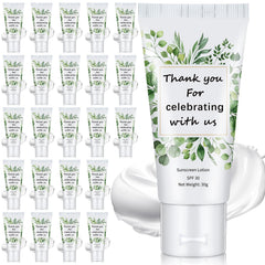 Dansib 24-pack sunscreen bulk with wedding-themed packaging for gifts.