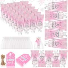 Dansib baby shower hand cream with eucalyptus design enhances favors.