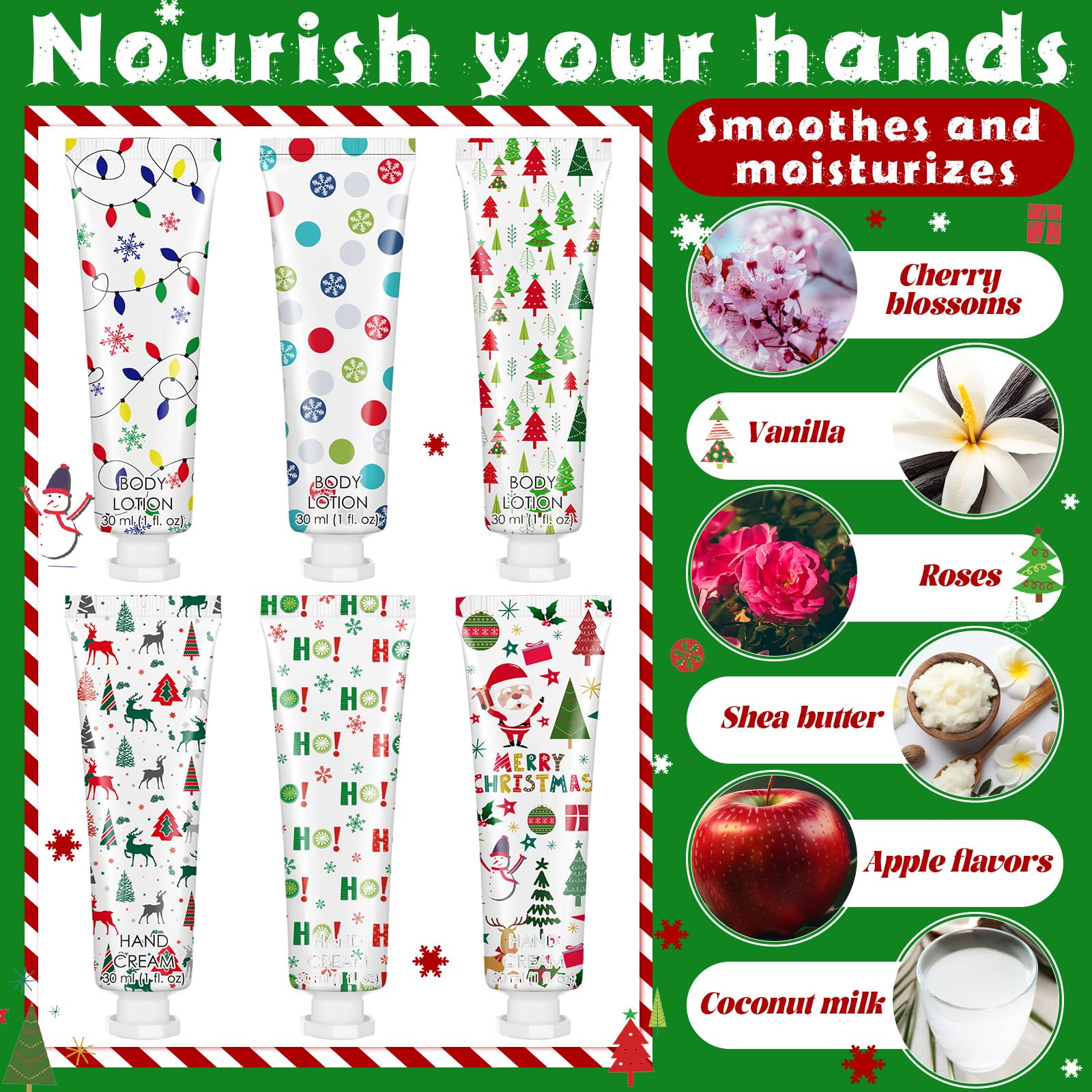 Dansi Christmas lip balm tubes, perfect stocking stuffers and lip care.